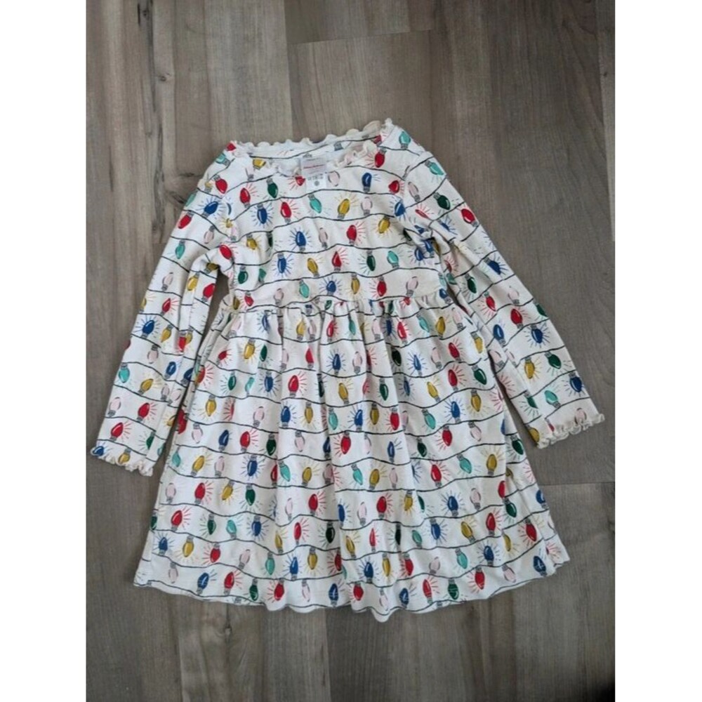 Hanna Andersson Christmas Lights Dress, 5T (U2)